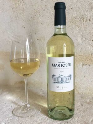 Château Marjosse with Wine Glass