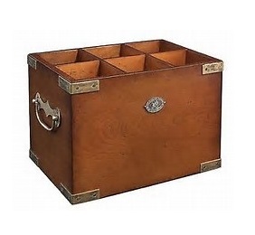 Wooden Six Bottle Wine Carrier