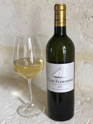 Clos Floridene with Wine Glass