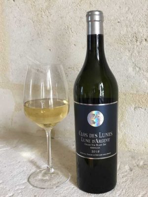 Clos des Lunes - Lune D'Argent label with Wine Glass